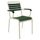 Schaffner Rigi Fauteuil repas à lattes Marron Pastel 83 Vert Sapin 66 