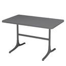 Schaffner Schaffhausen Table repas rabattable 140x80cm Anthracite 77 Graphite 73 