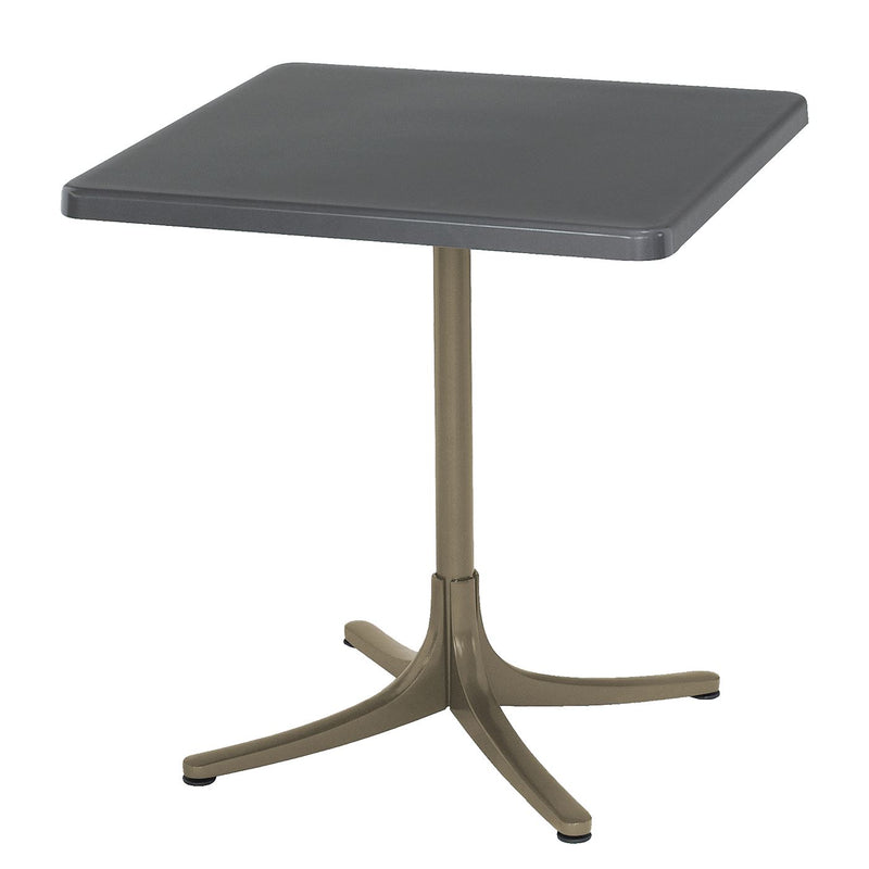 Schaffner Schaffhausen Table repas rabattable 80x80cm Champagne 85 Graphite 73 