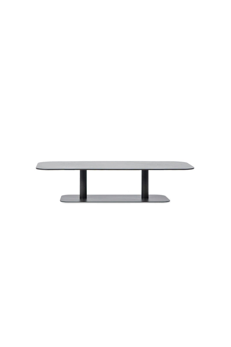 Vincent Sheppard Kodo Table basse 129x45cm Structure et plateau Fossil Grey 