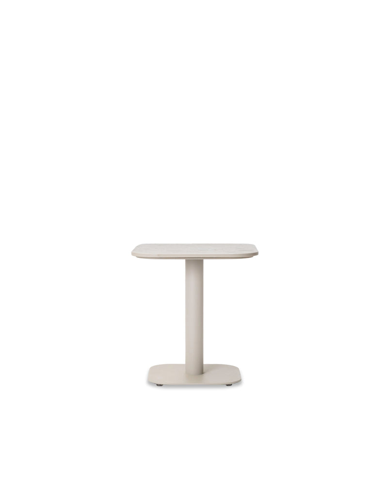 Vincent Sheppard Kodo Table d'appoint 41x41cm Structure Dune white + Plateau Shards 