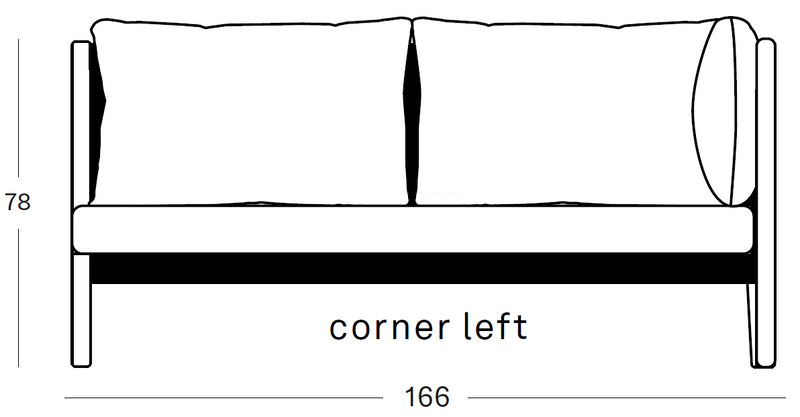 Vincent Sheppard Lento Corner Module avec coussins 