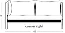 Vincent Sheppard Lento Corner Module avec coussins 